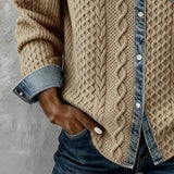 Mabel – Megztas džinsinio stiliaus megztinis
