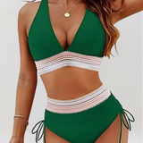 Bikini rinkinys su pilvo palaikymo sistema ir aukštu liemeniu