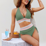 Bikini rinkinys su pilvo palaikymo sistema ir aukštu liemeniu
