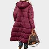 Žiema - Elegantiška ir šilta dvipusė moteriška parka