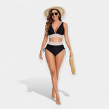 Aukštos Juosmens Bikini su Palaikymu